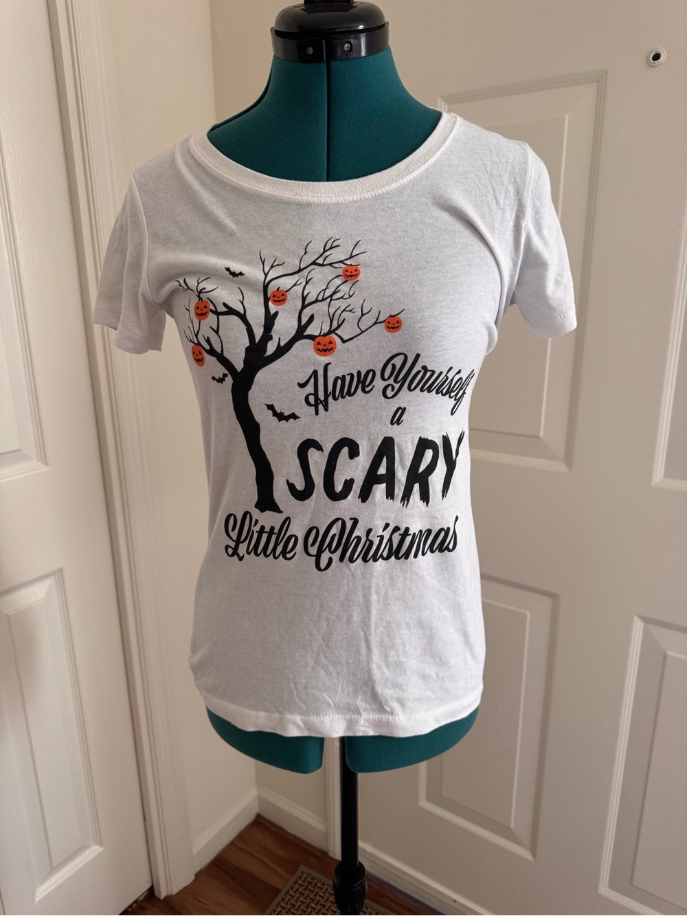 Unique Vintage Graphic Tee - 'Have Yourself a Scary Little Christmas'